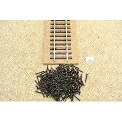 V4/250, Micro screws for fastening of tracks H0, 1,4x12mm, black, roundhead, 250pcs