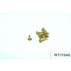 NT/1540, Brass rivets 1,5x4,0mm, 10pcs