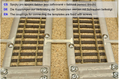 HO/PE/R438, Arched Track Laying Template for laying Flex Track TT KUEHN, 1pcs