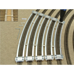 N/PE/SET/S, Arched Track Laying Templates for Flex Track N PECO, supplementary set (R370-R512)
