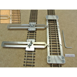 HO/R/L150/C1, Track Laying Template Straight 150mm for Flex Track HO ROCO + 2 adjustable couplings