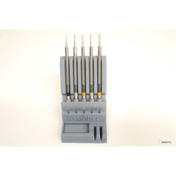 SN/SVT/1, Set of precision micro screwdrivers SVT with stand - 5pcs screwdrivers, 5pcs spare bits