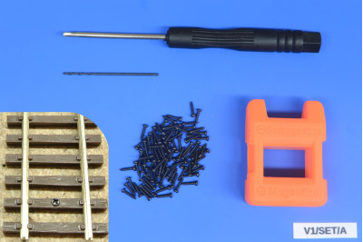 Track screwing kit N and TT, screws 1x5mm, 100pcs + accessories
