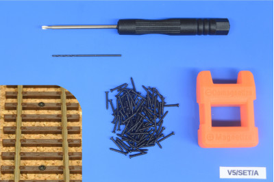 Track screwing kit N and TT, screws 1x8mm, 100pcs + accessories