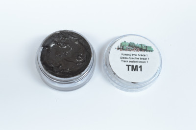 Repair sealant for covering holes in track sleepers, brown 1, 15g