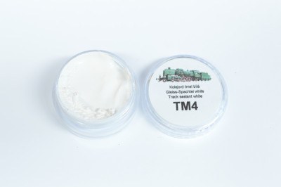 Repair sealant for covering holes in track sleepers, white, 15g