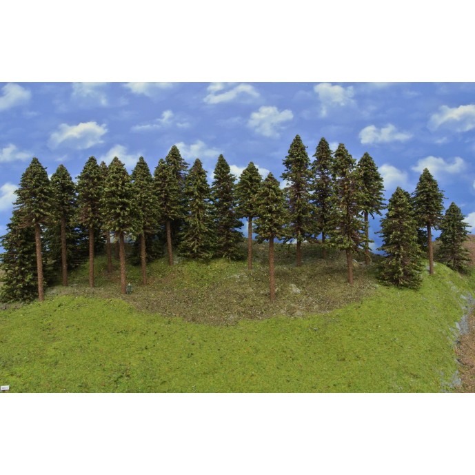 Wald HO1, Bäume, Fichten, 15-27cm, 28 Stück